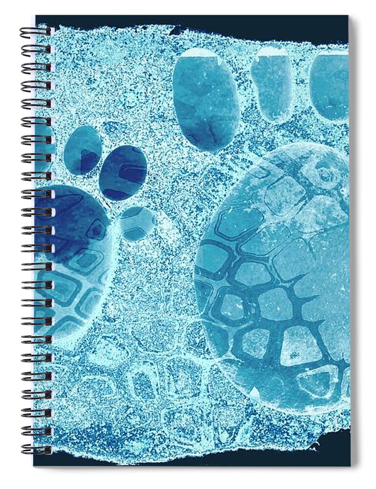  Spiral Notebook featuring the photograph Small feet and Big feet 16 by Jean Francois Gil