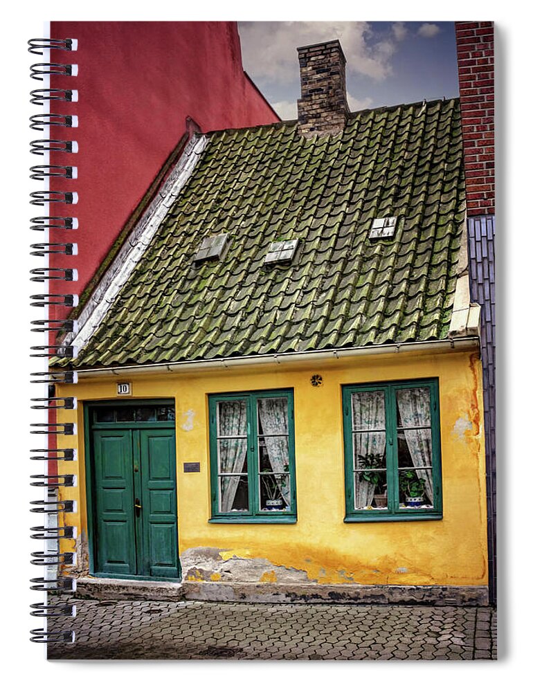 Malmo Spiral Notebook featuring the photograph Smallest House in Malmo Sweden by Carol Japp