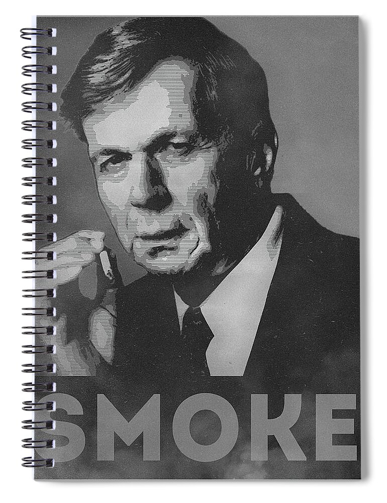Smoke Funny Obama Hope Parody Smoking Man Spiral Notebook by Philipp Rietz  - Pixels Merch