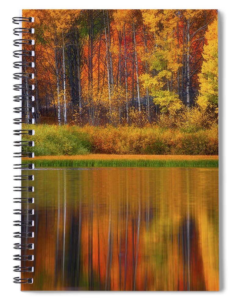 Wyoming Spiral Notebook featuring the photograph Snake River Fall Colors by Darren White