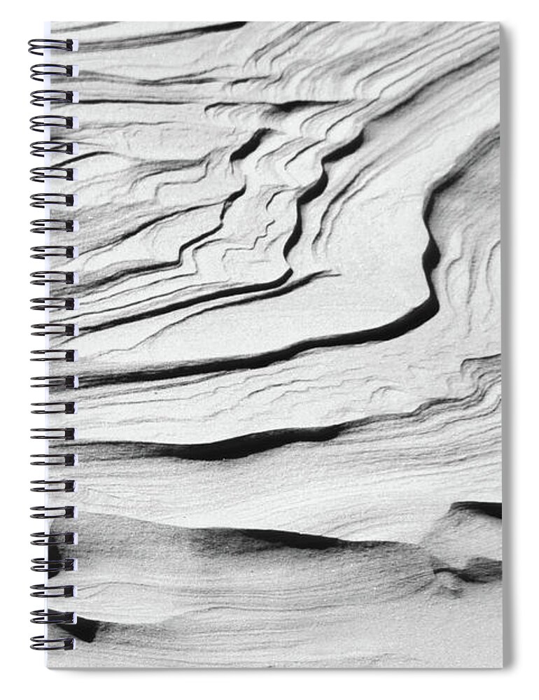 Snow Spiral Notebook featuring the photograph Snow Abstract by Kimberly Blom-Roemer