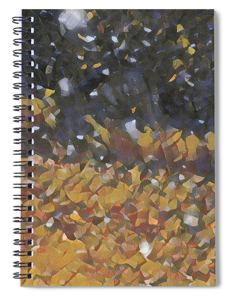 Snow Spiral Notebook featuring the photograph Snow in October by Unhinged Artistry