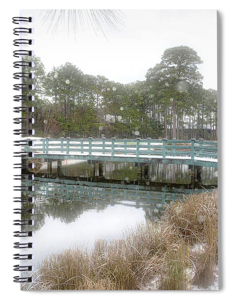 Scenic Spiral Notebook featuring the photograph Snow Storm 1 by Kathy Baccari