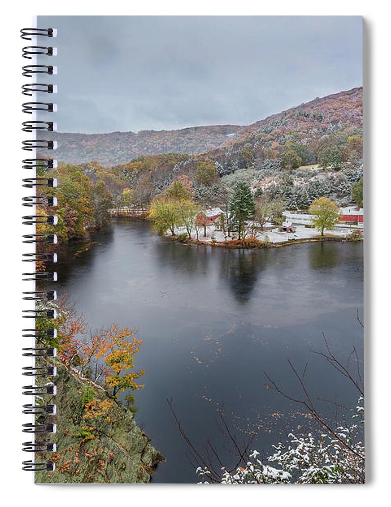 Snowliage Spiral Notebook featuring the photograph Snowliage by Bill Wakeley