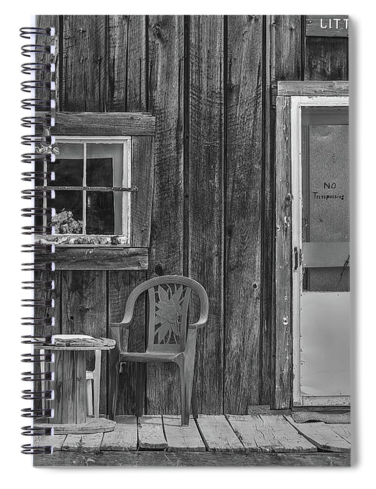 Snowshoe Gulch Spiral Notebook featuring the photograph Snowshoe Little House by Richard J Cassato