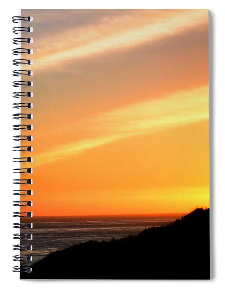 Clay Spiral Notebook featuring the photograph SoCal Sunet by Clayton Bruster