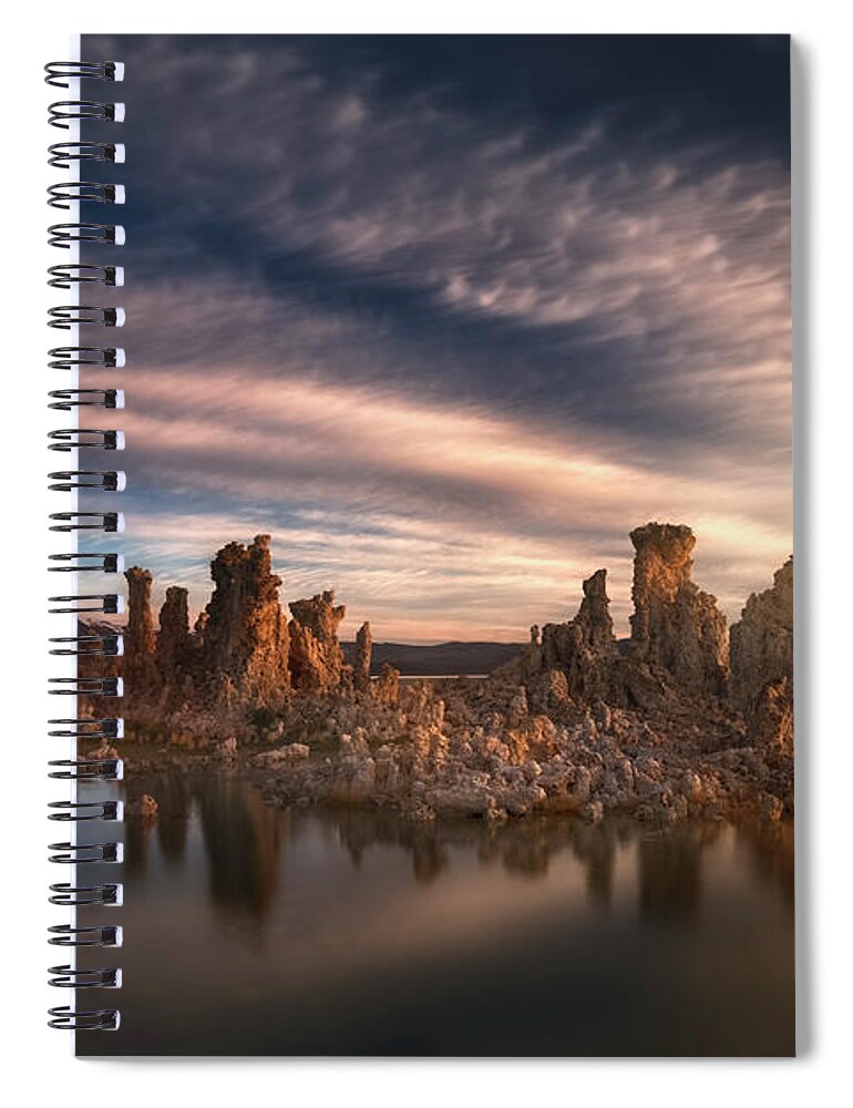 Sunset Spiral Notebook featuring the photograph Soft Evening Light by Nicki Frates