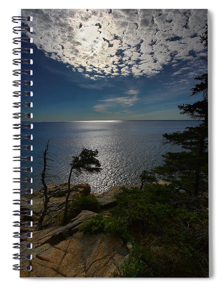 Acadia Spiral Notebook featuring the photograph Soft Light on Otter Point by Neil Shapiro