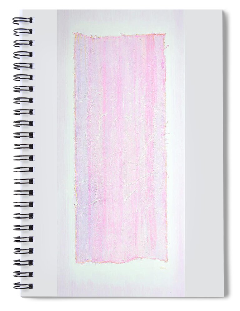 Abstract Painting Spiral Notebook featuring the painting Soft Purple Essence by Asha Carolyn Young
