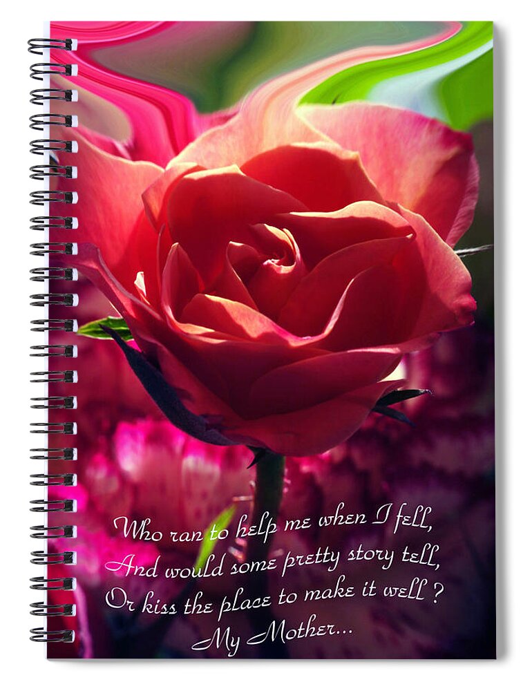 Flowers Spiral Notebook featuring the photograph Softly... by Arthur Miller