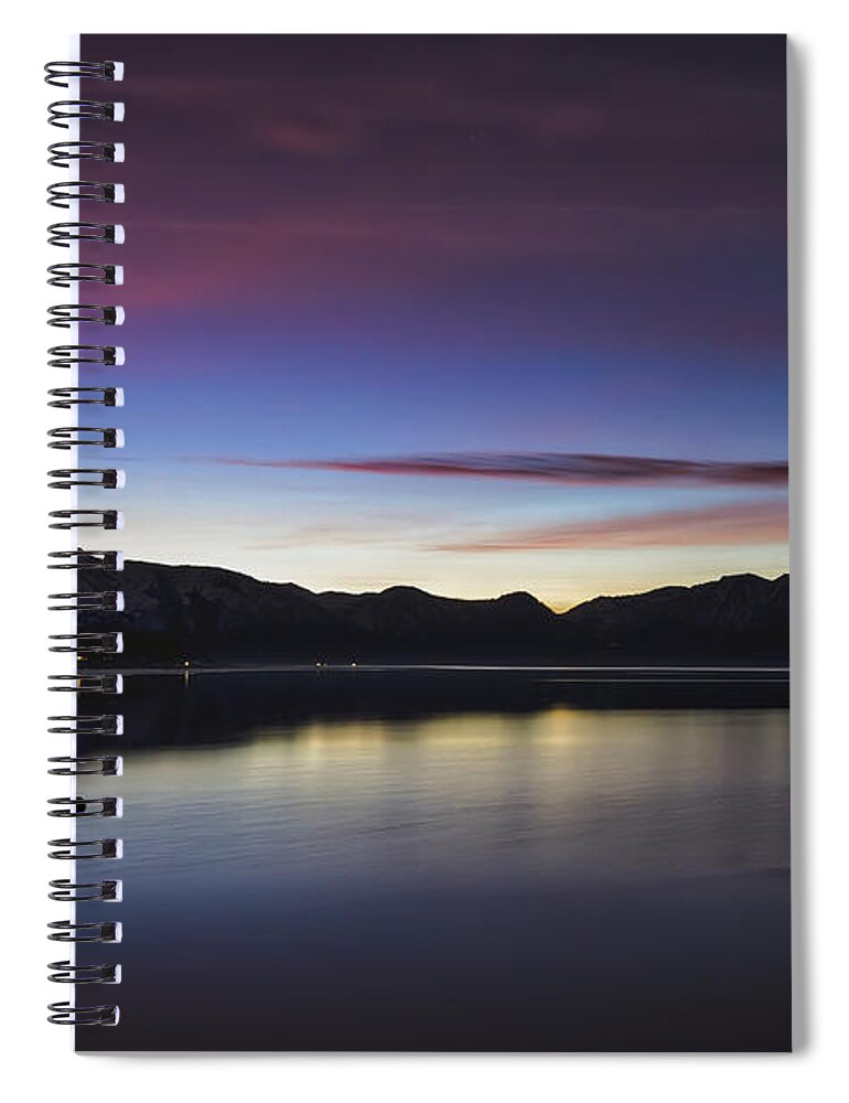 Softly Setting Spiral Notebook featuring the photograph Softly Setting by Mitch Shindelbower