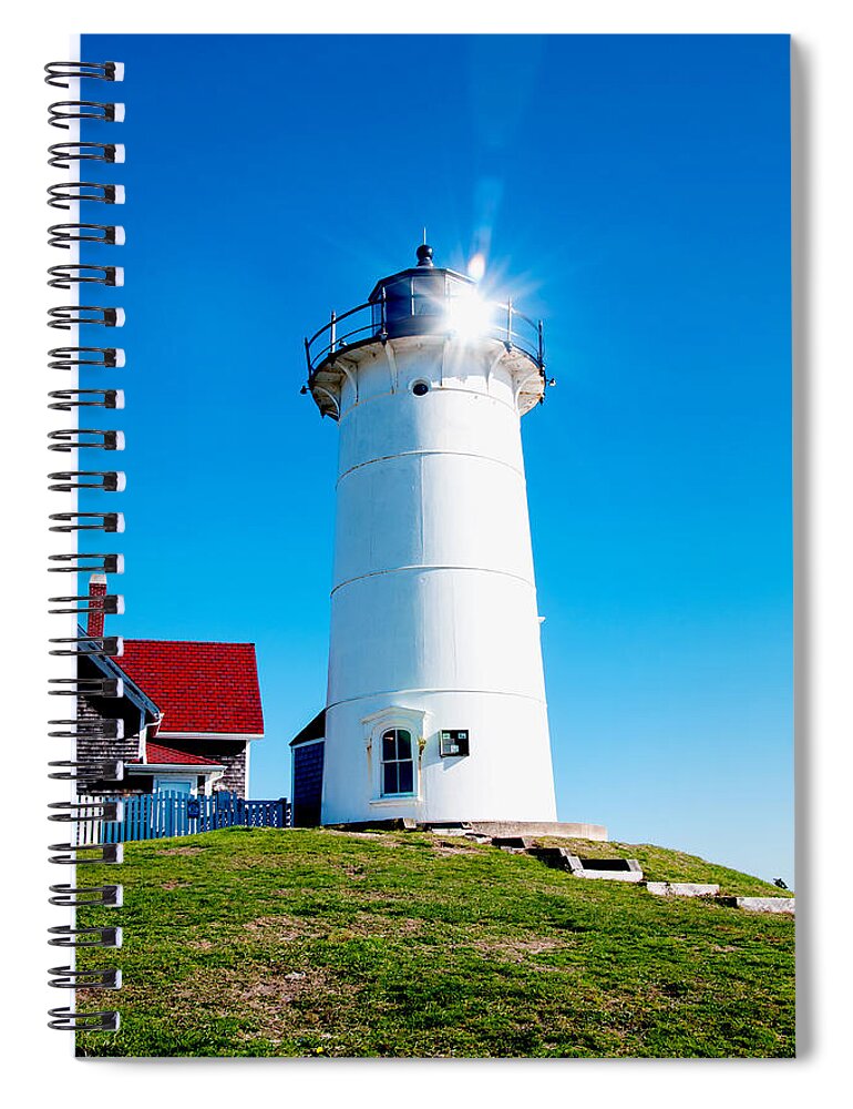 Cape Cod Spiral Notebook featuring the photograph Solar Lighthouse by Greg Fortier