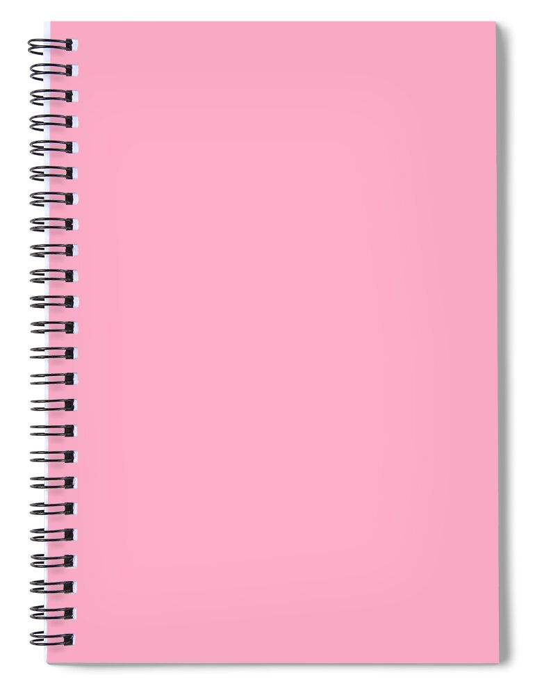 Solid Spiral Notebook featuring the digital art Solid Plain Pink by Delynn Addams
