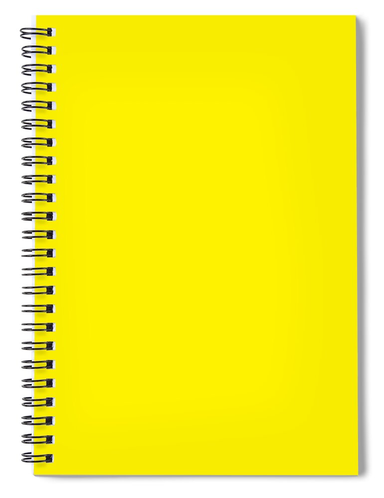 Solid Spiral Notebook featuring the digital art Solid Plain Yellow by Delynn Addams