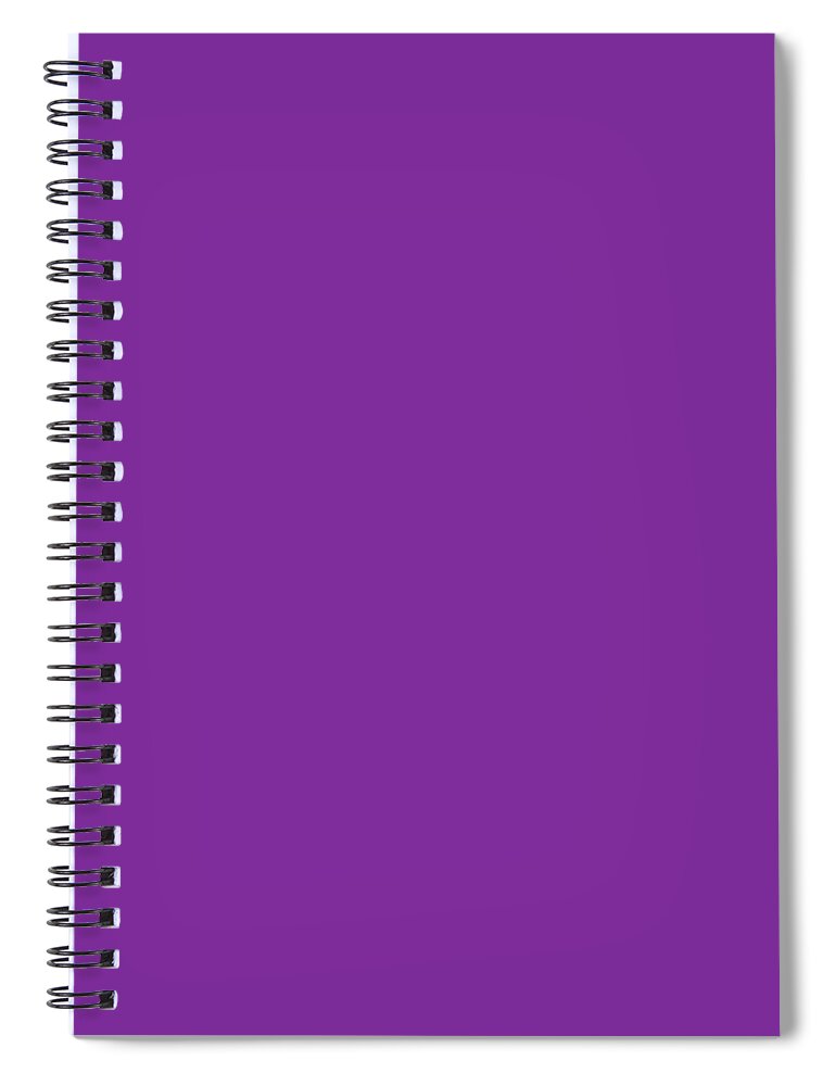 Solid Purple Color Spiral Notebook by Garaga Designs - Fine Art America