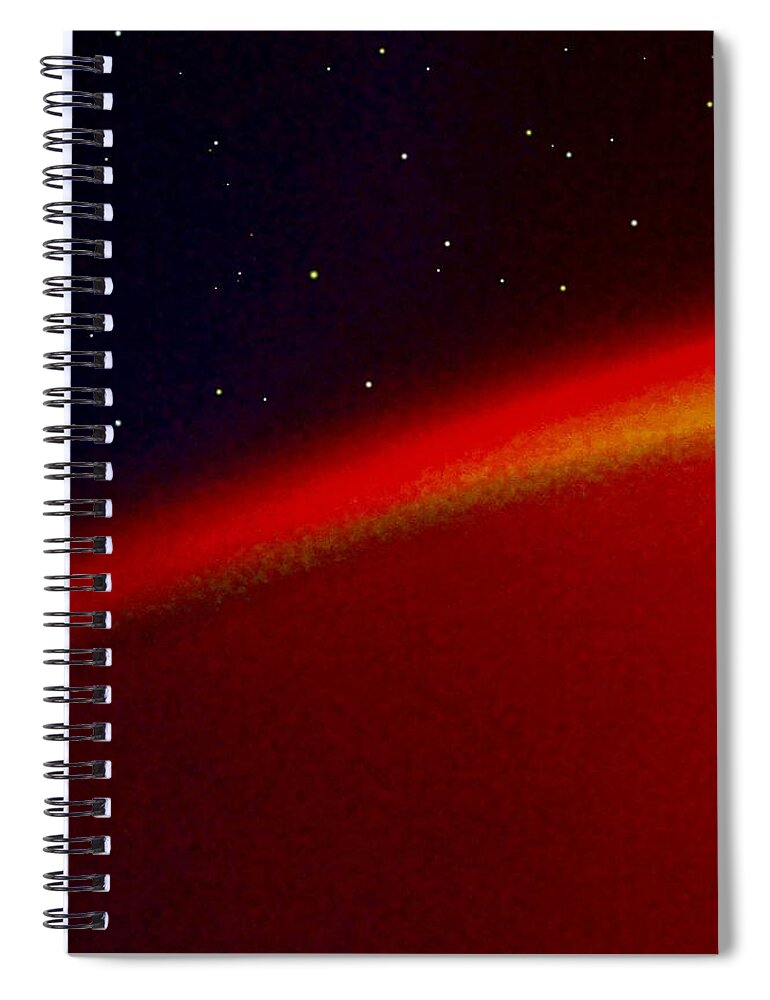 Outer Spiral Notebook featuring the digital art Solitude by Danielle R T Haney