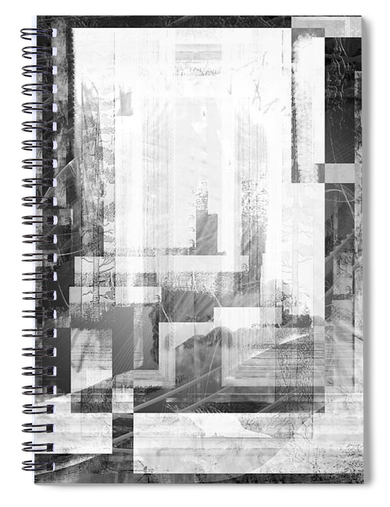 Abstract Spiral Notebook featuring the digital art Some Stories.. by Art Di