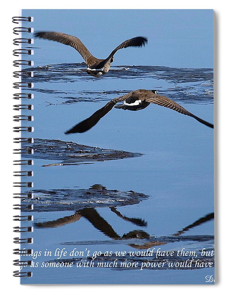 Water Spiral Notebook featuring the photograph Sometimes Things In Life... by DeeLon Merritt