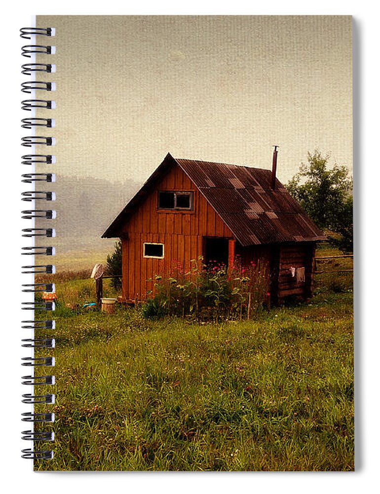 Russia Spiral Notebook featuring the photograph Somewhere in the Countryside. Russia by Jenny Rainbow