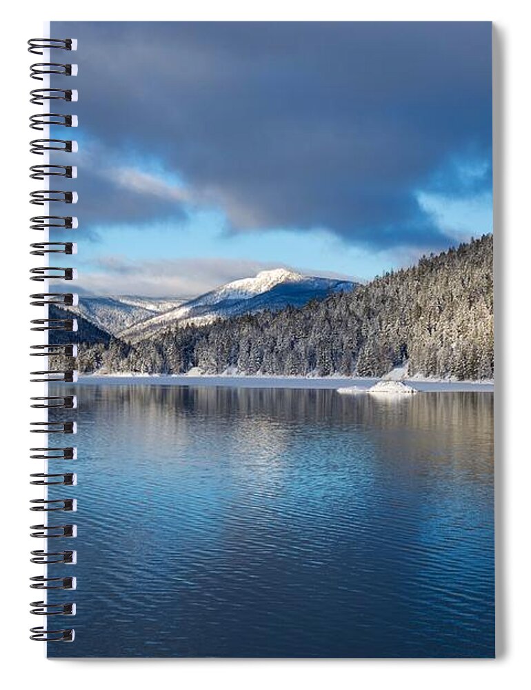 Soothing Blue Waters Spiral Notebook featuring the photograph Soothing blue waters by Lynn Hopwood