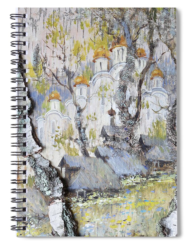 Russia Spiral Notebook featuring the painting Soul of Russia by Ilya Kondrashov