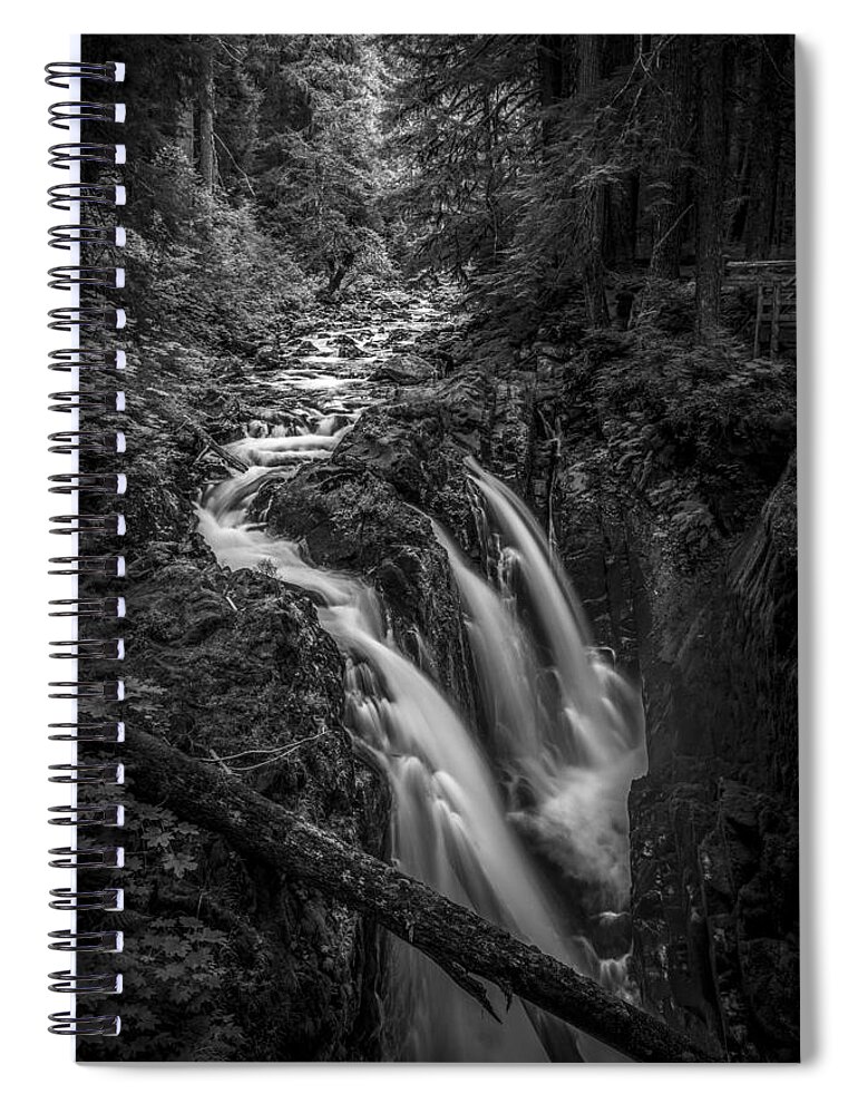 Art Spiral Notebook featuring the photograph Sound of Strength by Jon Glaser
