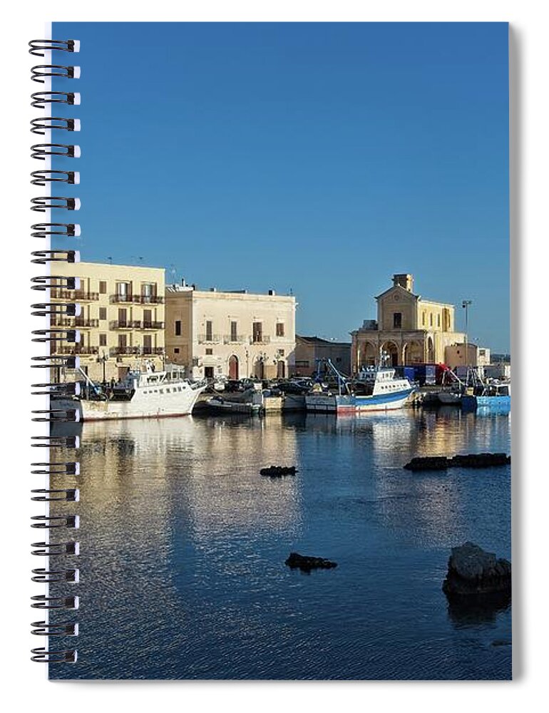 Landscape Spiral Notebook featuring the photograph South Harbour Gallipoli by Allan Van Gasbeck