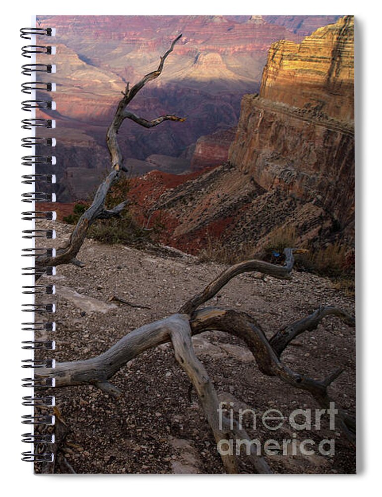 Grand Canyon Spiral Notebook featuring the photograph South RIm Golden Hour by Jane Axman