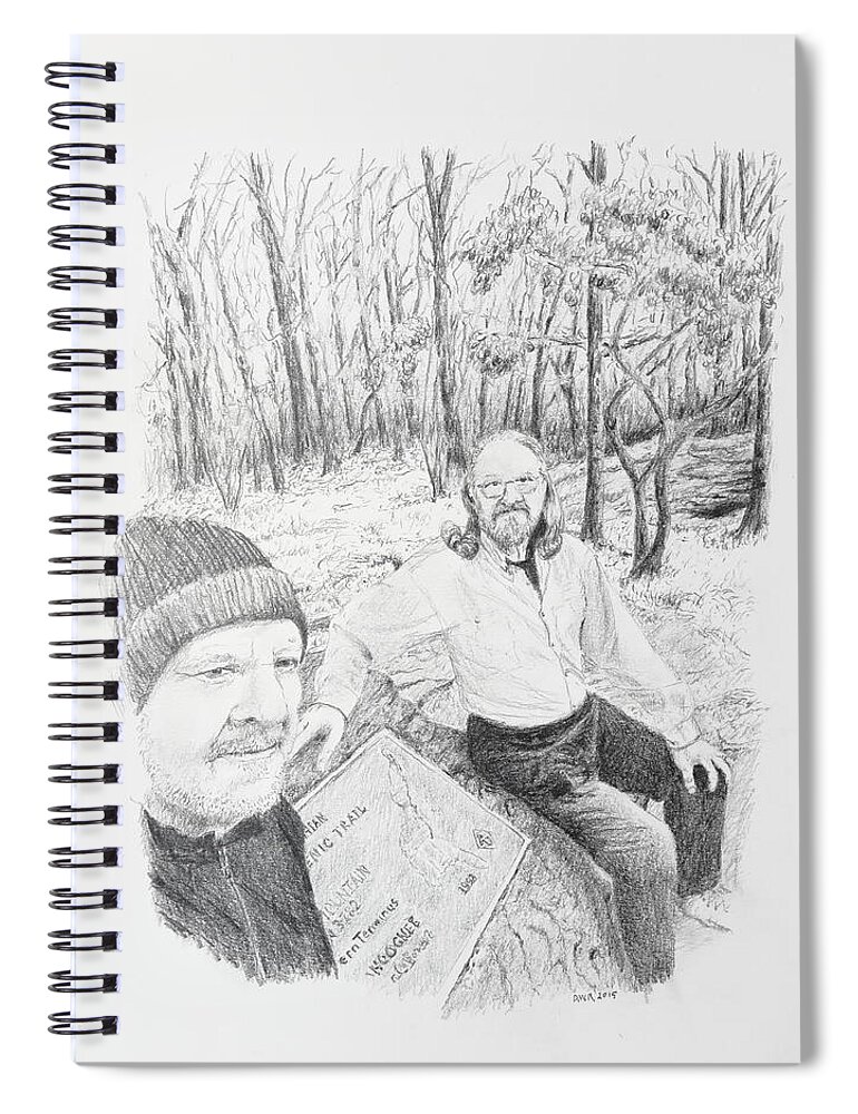 Appalachian Trail Spiral Notebook featuring the photograph Southern Terminus by Daniel Reed