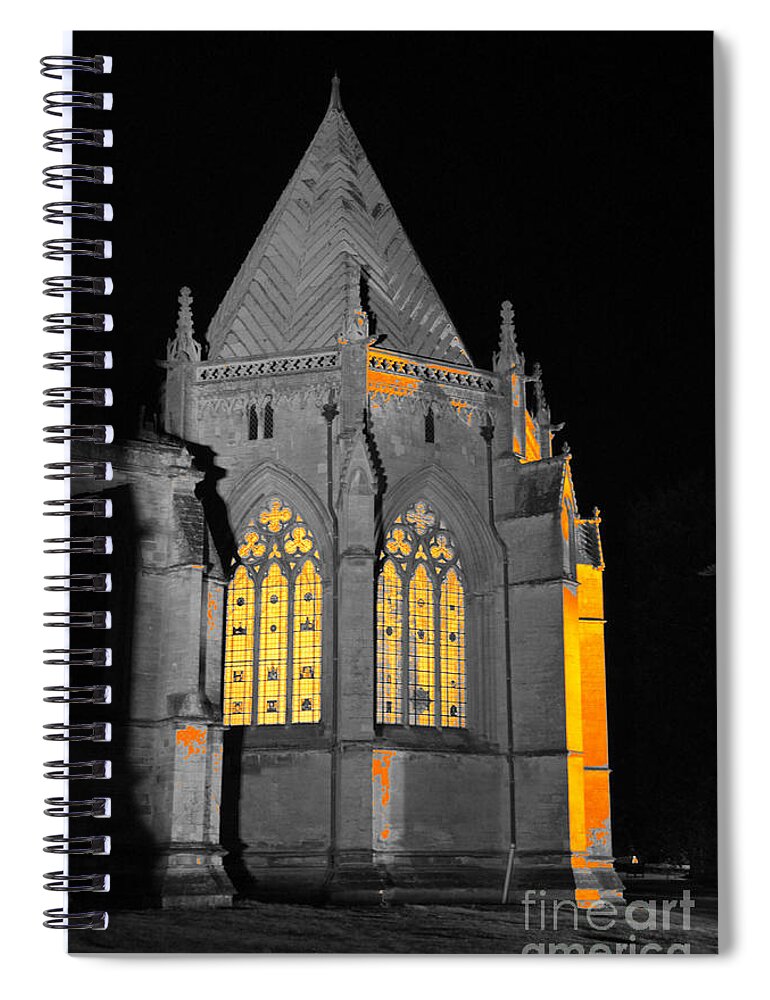 Chapter House Spiral Notebook featuring the photograph Southwell Minster. Chapter House. by Elena Perelman