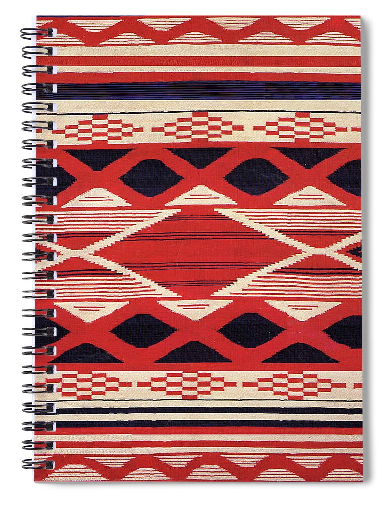 Southwest Tribal Decor Spiral Notebook featuring the digital art Southwest Tribal Design by Vagabond Folk Art - Virginia Vivier