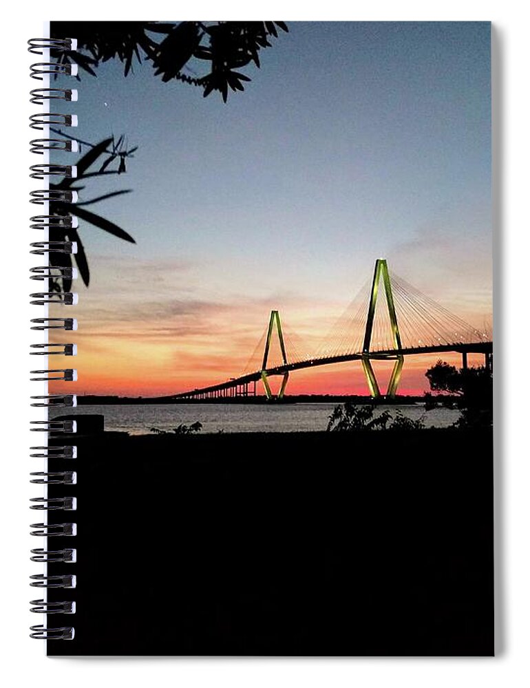 Ravenel Spiral Notebook featuring the photograph Spectacular Suspension by Sherry Kuhlkin