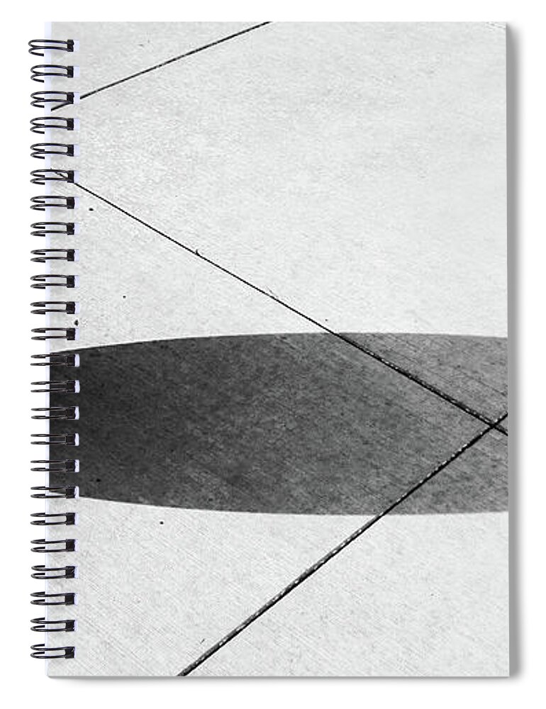 Ball Spiral Notebook featuring the photograph Sphere Shadow by Christopher McKenzie