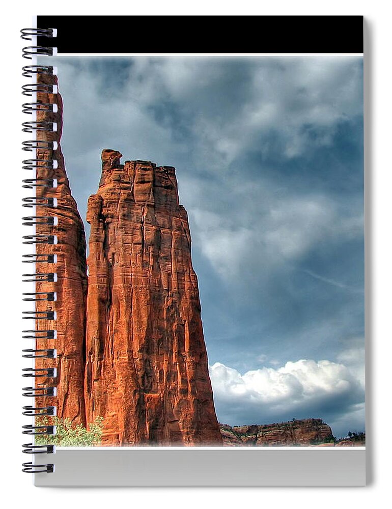Spider Rock Spiral Notebook featuring the photograph Spider Rock by Farol Tomson