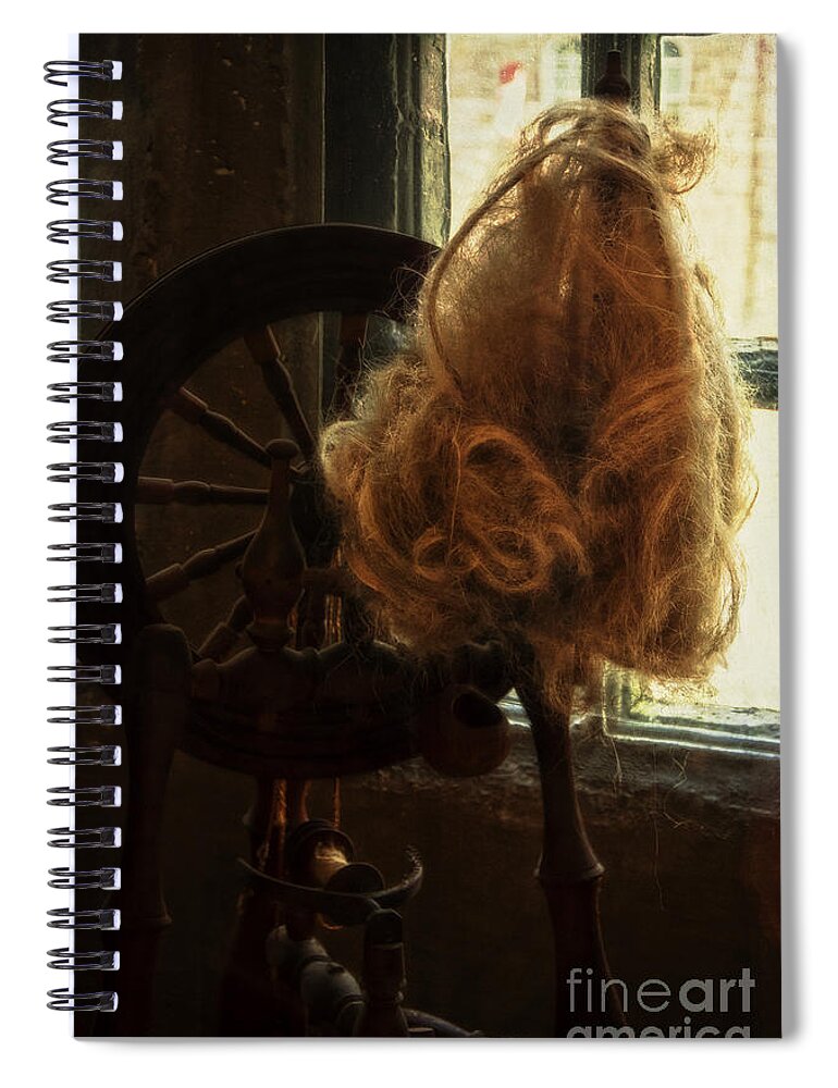 Spinning Wheel Spiral Notebook featuring the photograph Spinning Wheel by Debra Fedchin