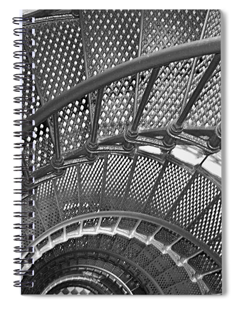 Spiral Spiral Notebook featuring the photograph Spiral Staircase by Karen Foley