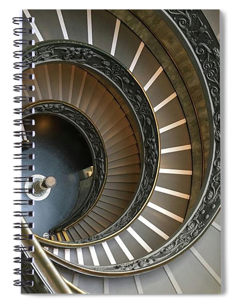 Vatican Spiral Notebook featuring the photograph Spiral Staircase by Christine Chin-Fook