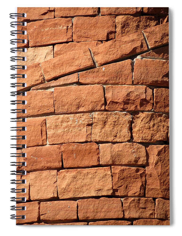 Spiral Spiral Notebook featuring the photograph Spiraling Bricks by Laurel Powell