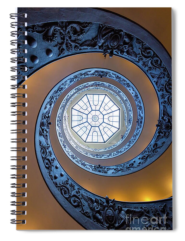 Catholic Spiral Notebook featuring the photograph Spiraling towards the light by Inge Johnsson