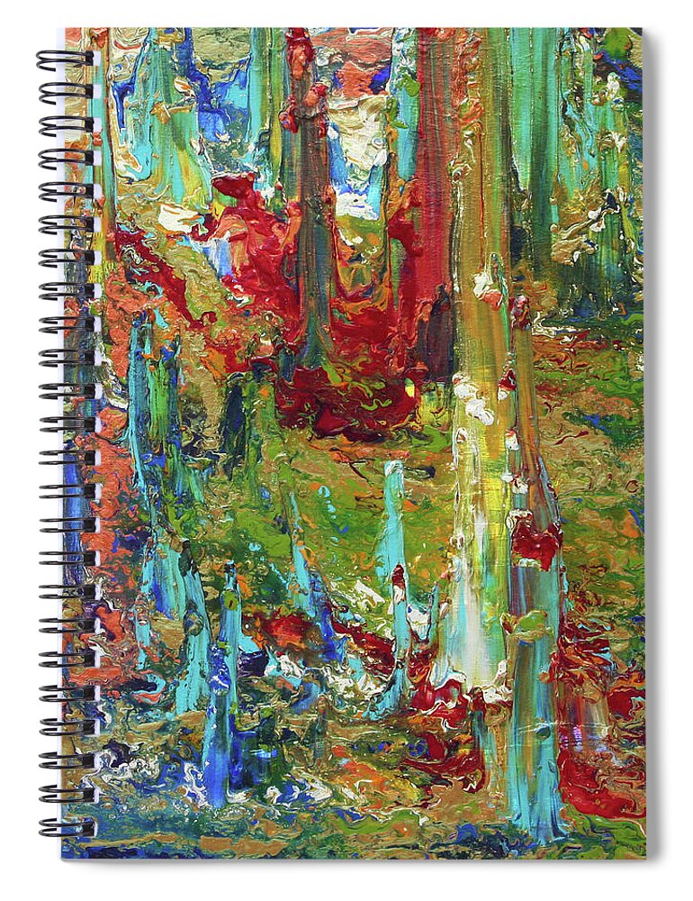 Fusionart Spiral Notebook featuring the painting Spirit Dance by Ralph White