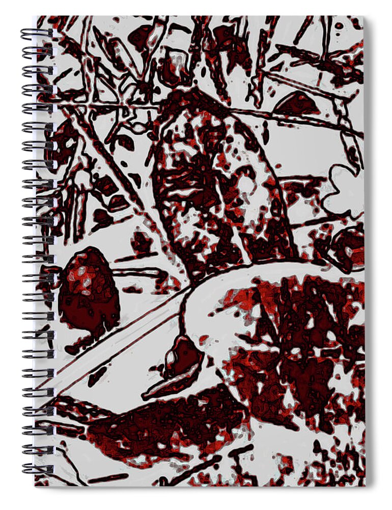 Spirit Of Leaves Spiral Notebook featuring the photograph Spirit of Leaves by Gina O'Brien