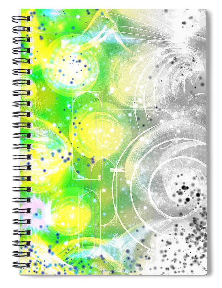 Orphelia Aristal Spiral Notebook featuring the digital art Spirit of Nature I by Orphelia Aristal