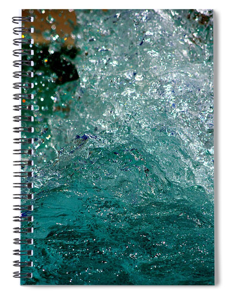 Splash Spiral Notebook featuring the photograph Splash by Leah McPhail