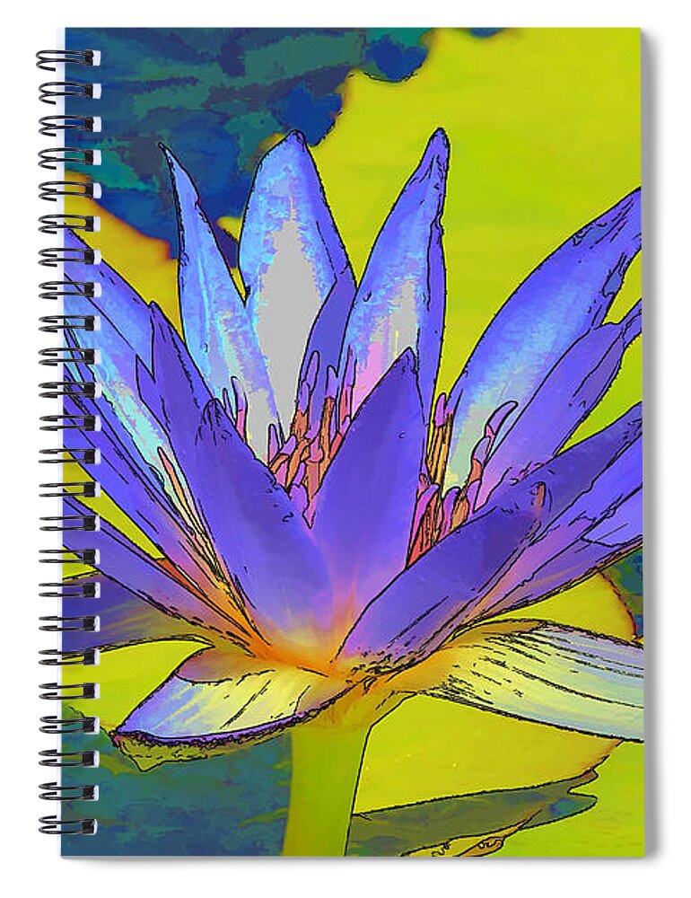 Flower Spiral Notebook featuring the photograph Splendid Water lily by Teresa Zieba
