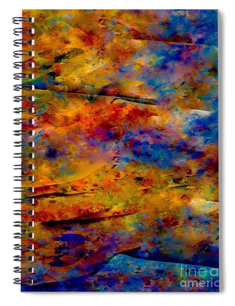 A-fine-art-painting-abstract Spiral Notebook featuring the painting Splendor by Catalina Walker