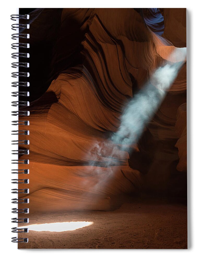 Antelope Canyon Spiral Notebook featuring the photograph Spotlight by Bryan Xavier