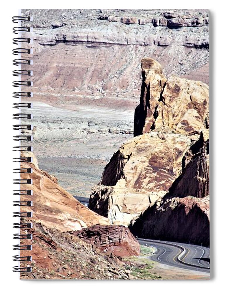 Utah Spiral Notebook featuring the photograph Spotted Wolf Canyon Utah by Merle Grenz