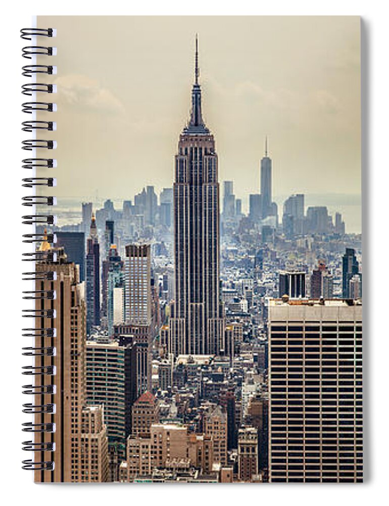 Empire State Building Spiral Notebook featuring the photograph Sprawling Urban Jungle by Az Jackson