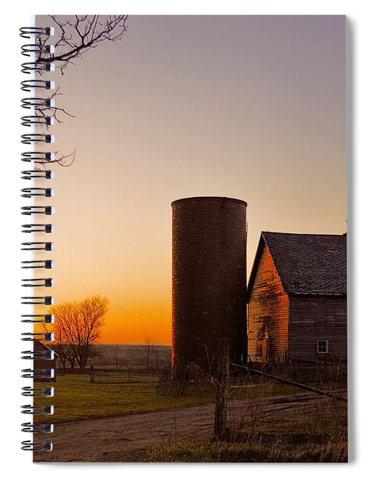 Rustic Spiral Notebook featuring the photograph Spring At Birch Barn 2 by Bonfire Photography