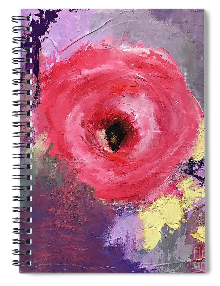Rose Spiral Notebook featuring the painting Spring Beauty by Mary Mirabal